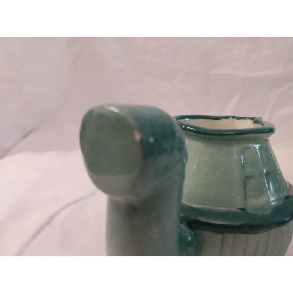 Brayton Laguna Sugar Creamer Potbelly Stove Ash Can 1943 California Pottery